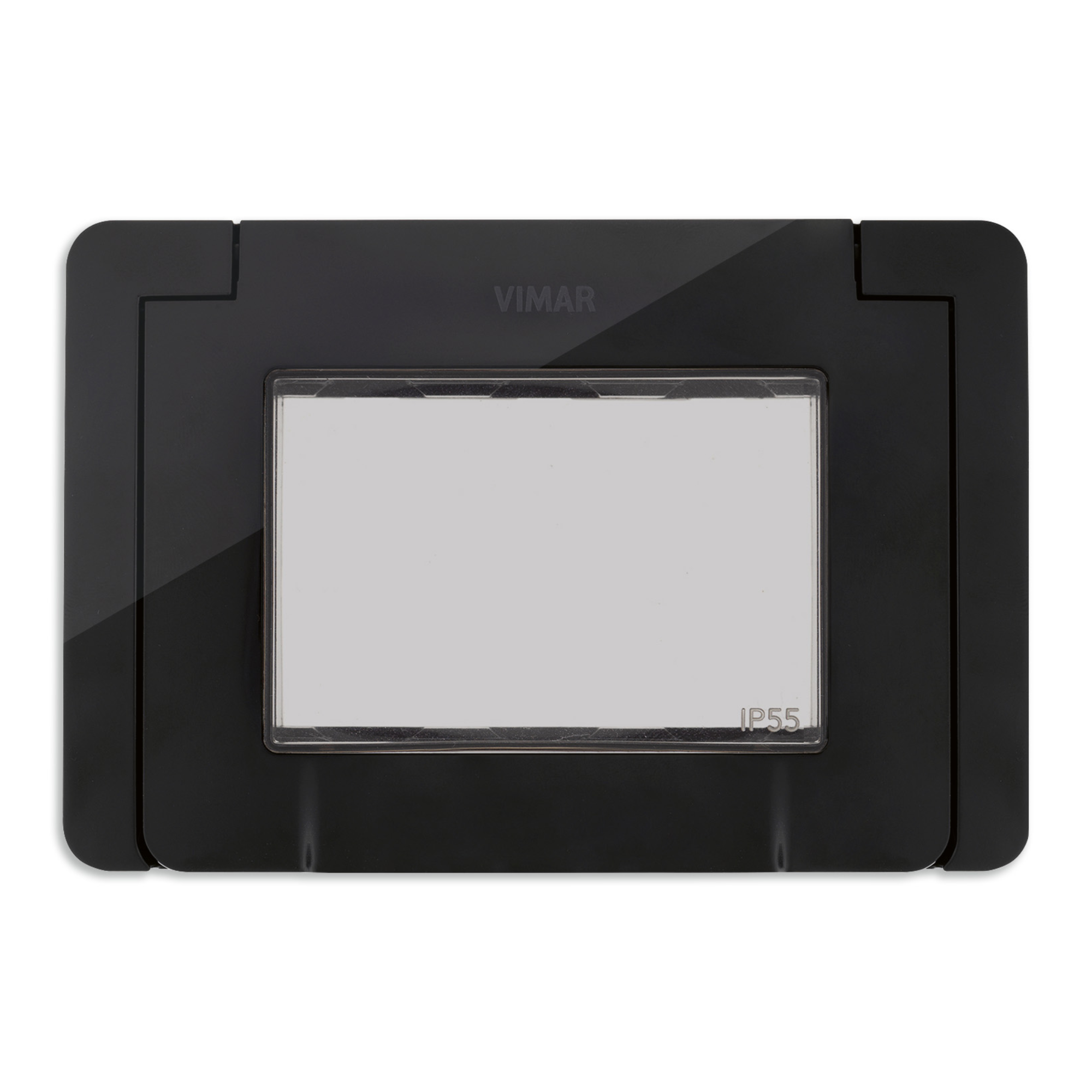 9913.04 TAPA IP55 3 MODULOS CON TORNILLOS NEGROS VIMAR NEVE UP