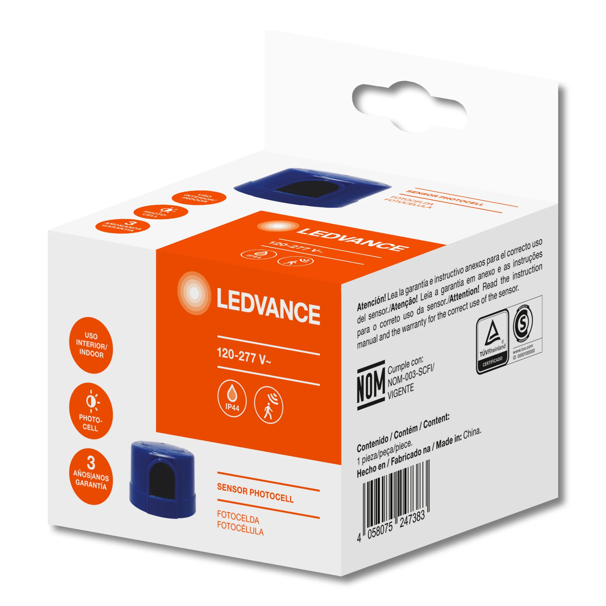 85204 FOTOCELDA MULTIVOLTAJE 120-277V LEDVANCE